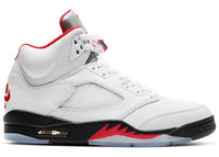 Jordan 5 Fire Red Silver Tongue 2020