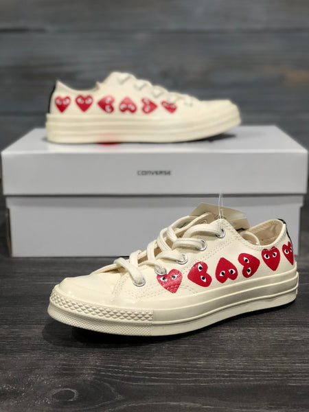 Converse Ox Comme des Garcons Play White