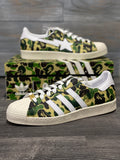 Adidas X Bape Superstar ABC Camo Green