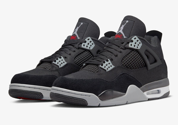 Jordan 4 Black Canvas