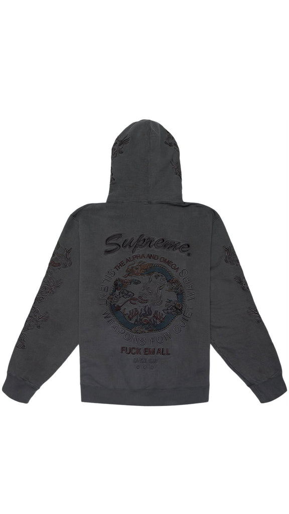 Supreme Dragon Overdyed Hooded Sweatshirt Black – 2ndary Market LLC.