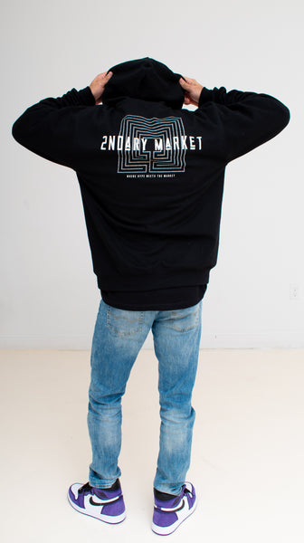 2ndary Market x Champion QR Hoodie Black