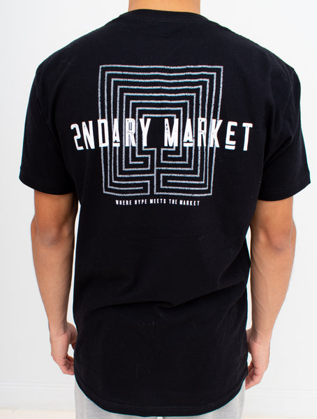 2ndary Market Black QR T-Shirt